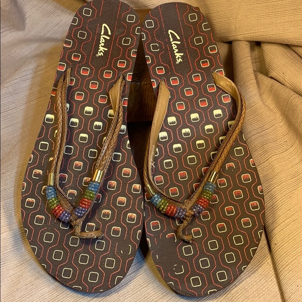 Clarks flipflops EUC hardly worn